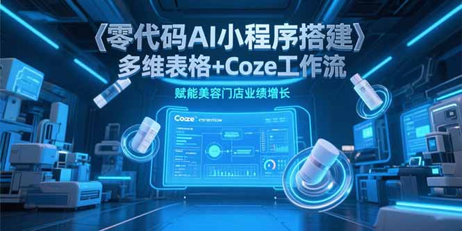 零代码AI小程序搭建，多维表格+Coze工作流，赋能美容门店业绩增长-初遇