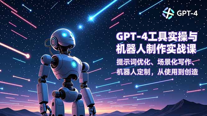 GPT-4工具实操与机器人制作实战课：提示词优化、场景化写作、机器人定制，从使用到创造-初遇