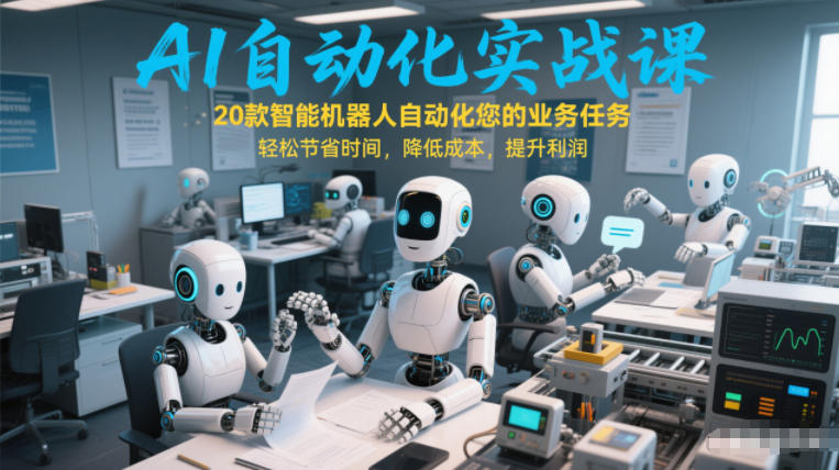 AI自动化实战课：20款智能机器人自动化您的业务任务，轻松节省时间，降低成本，提升利润-初遇