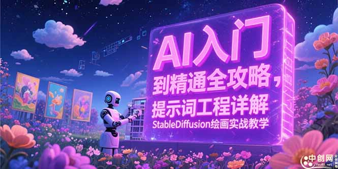 AI入门到精通全攻略,提示词工程详解,StableDiffusion绘画实战教学-初遇