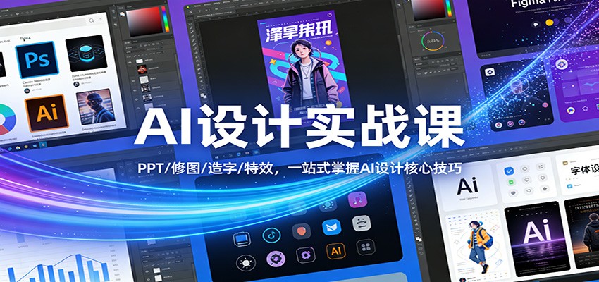 AI设计实战课：PPT/修图/造字/特效，一站式掌握AI设计核心技巧-初遇