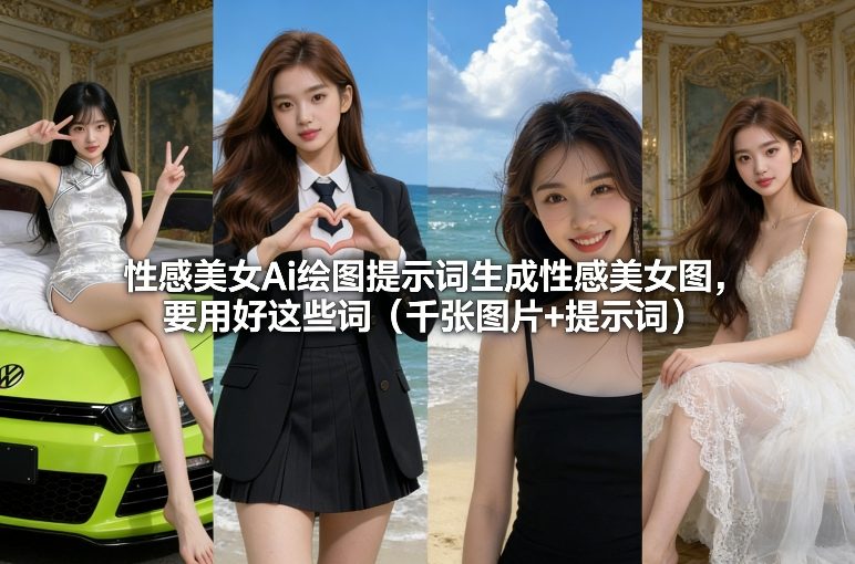 性感美女Ai绘图提示词生成性感美女图，要用好这些词(千张图片+提示词)-初遇