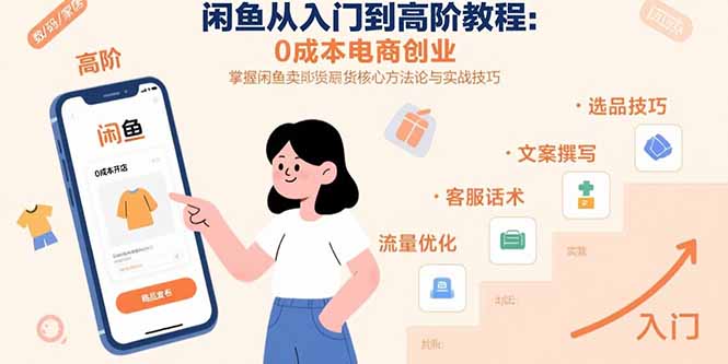 闲鱼从入门到高阶教程：0成本电商创业，掌握闲鱼卖货核心方法论与实战技巧-初遇