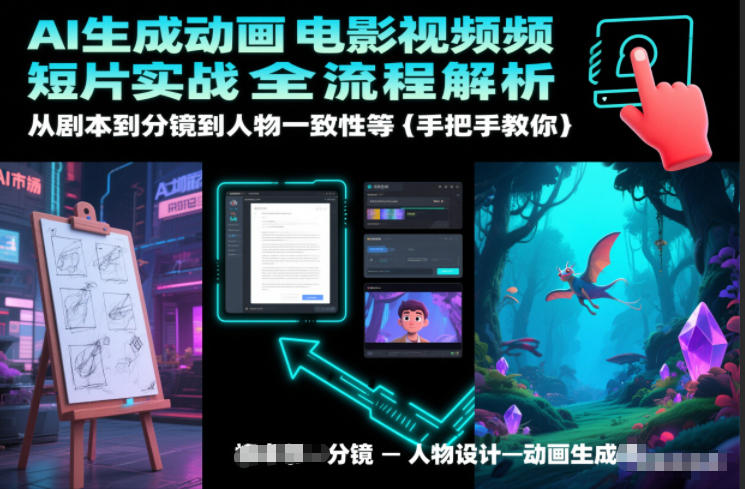 AI生成动画电影视频短片实战全流程解析，从剧本到分镜到人物一致性等手把手教你-初遇