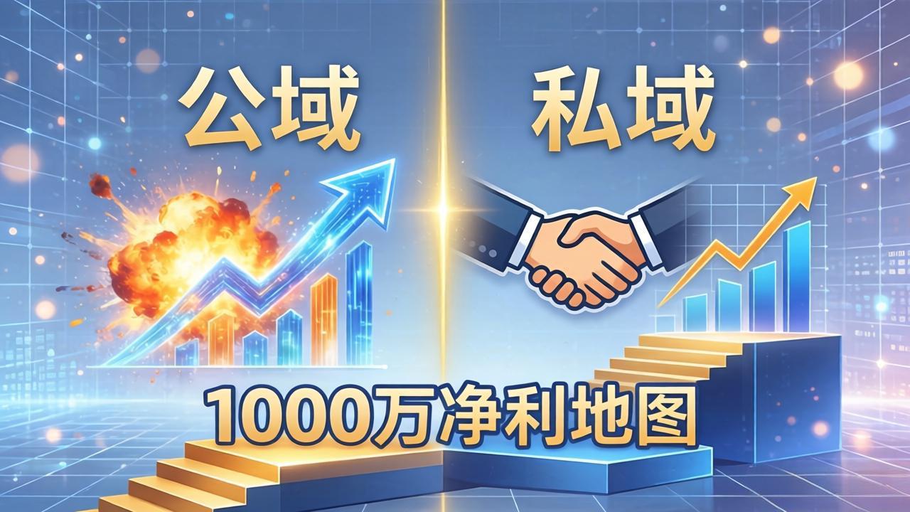 公域玩命出爆款，私域悄悄做成交：这套AI内训课，2026给你打通1000万净利的地图-初遇