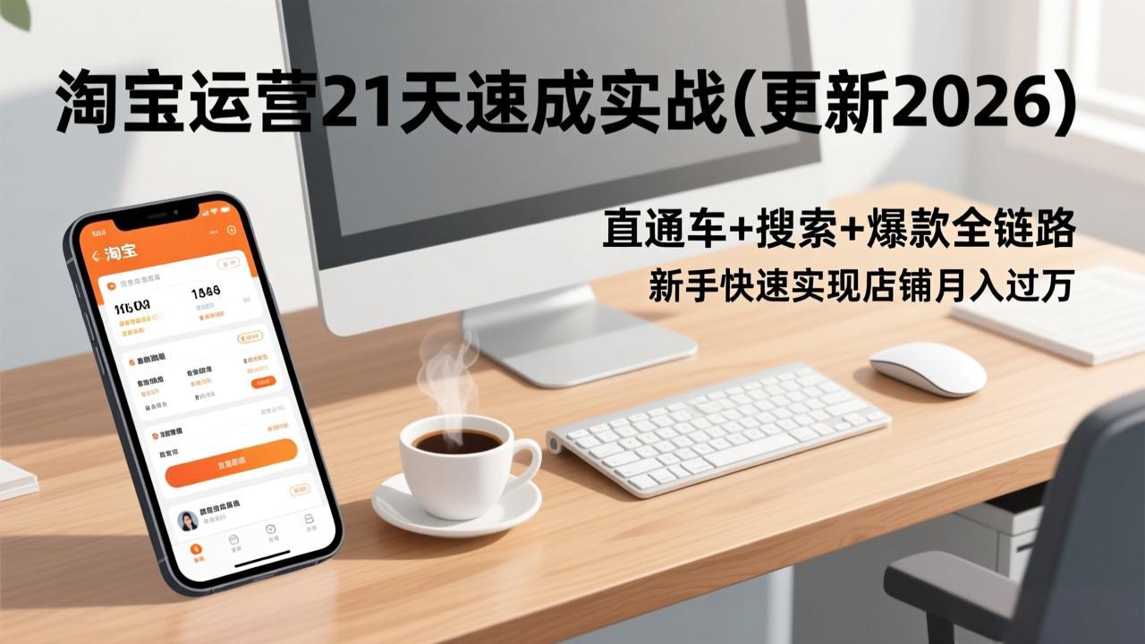 淘宝运营21天速成实战(更新2026-初遇