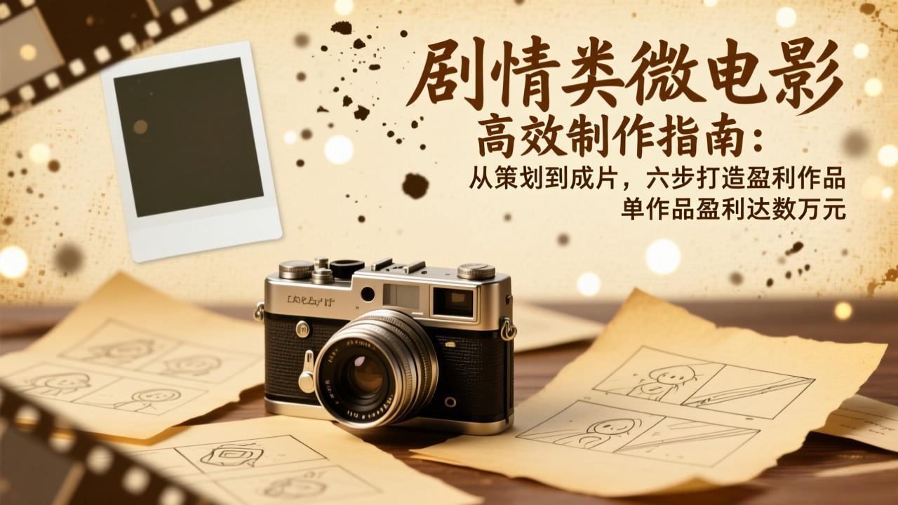 剧情类微电影高效制作指南：从策划到成片，六步打造盈利作品，单作品盈利达数万元-初遇