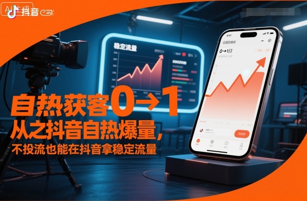 自热获客从0到1之抖音自热爆量,不投流也能在抖音拿稳定流量-初遇