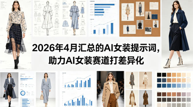 2026年4月汇总的AI女装提示词，助力AI女装赛道打差异化-初遇