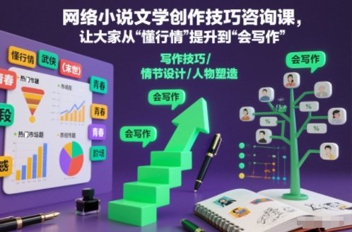 网络小说文学创作技巧咨询课,让大家从“懂行情”提升到”会写作”的高度-初遇