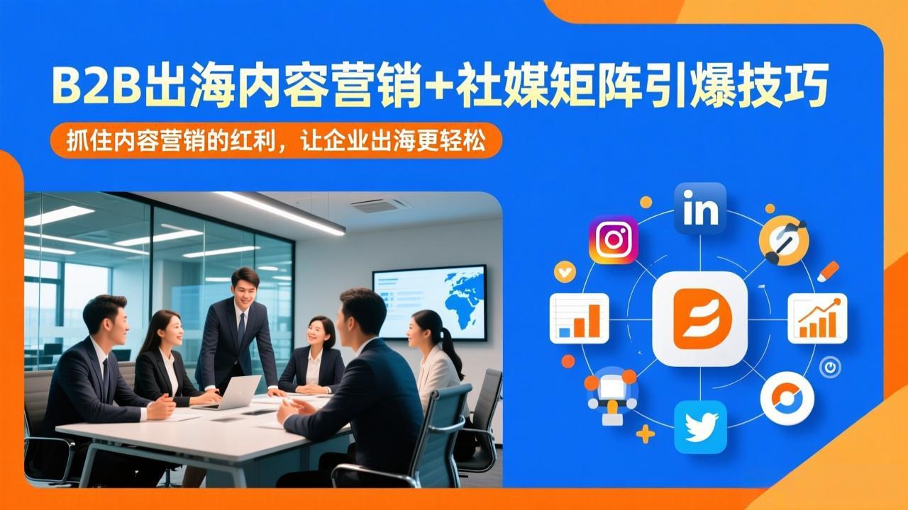 B2B出海内容营销+社媒矩阵引爆技巧:抓住内容营销的红利,让企业出海更轻松-初遇