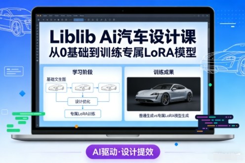 Liblib Ai汽车设计课，从0基础文生图，到教你训练专属设计和风格LoRA模型-初遇