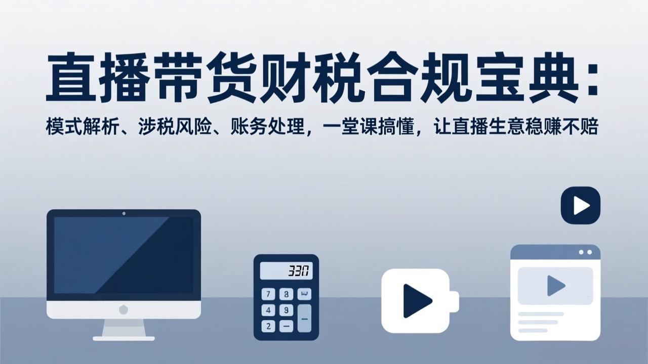 直播带货财税合规宝典：模式解析、涉税风险、账务处理，一堂课搞懂，让直播生意稳赚不赔-初遇