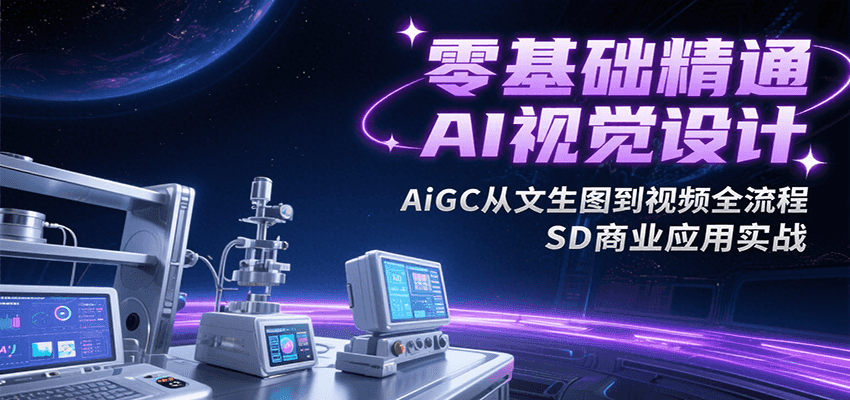 零基础精通AI视觉设计，AiGC从文生图到视频全流程，SD商业应用实战-初遇
