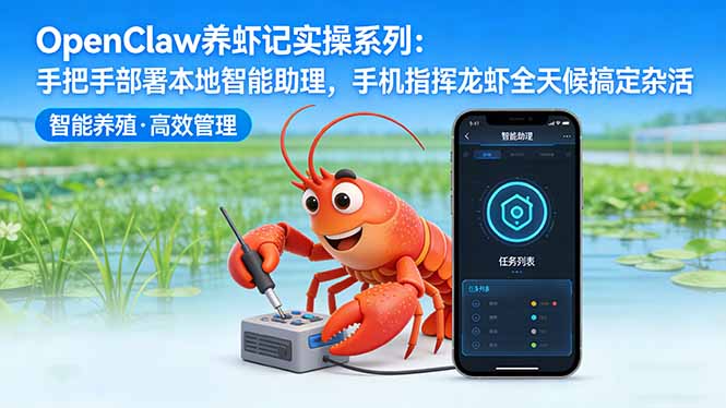 OpenClaw养虾记实操系列-更新：手把手部署本地智能助理，手机指挥龙虾全天候搞定杂活-初遇