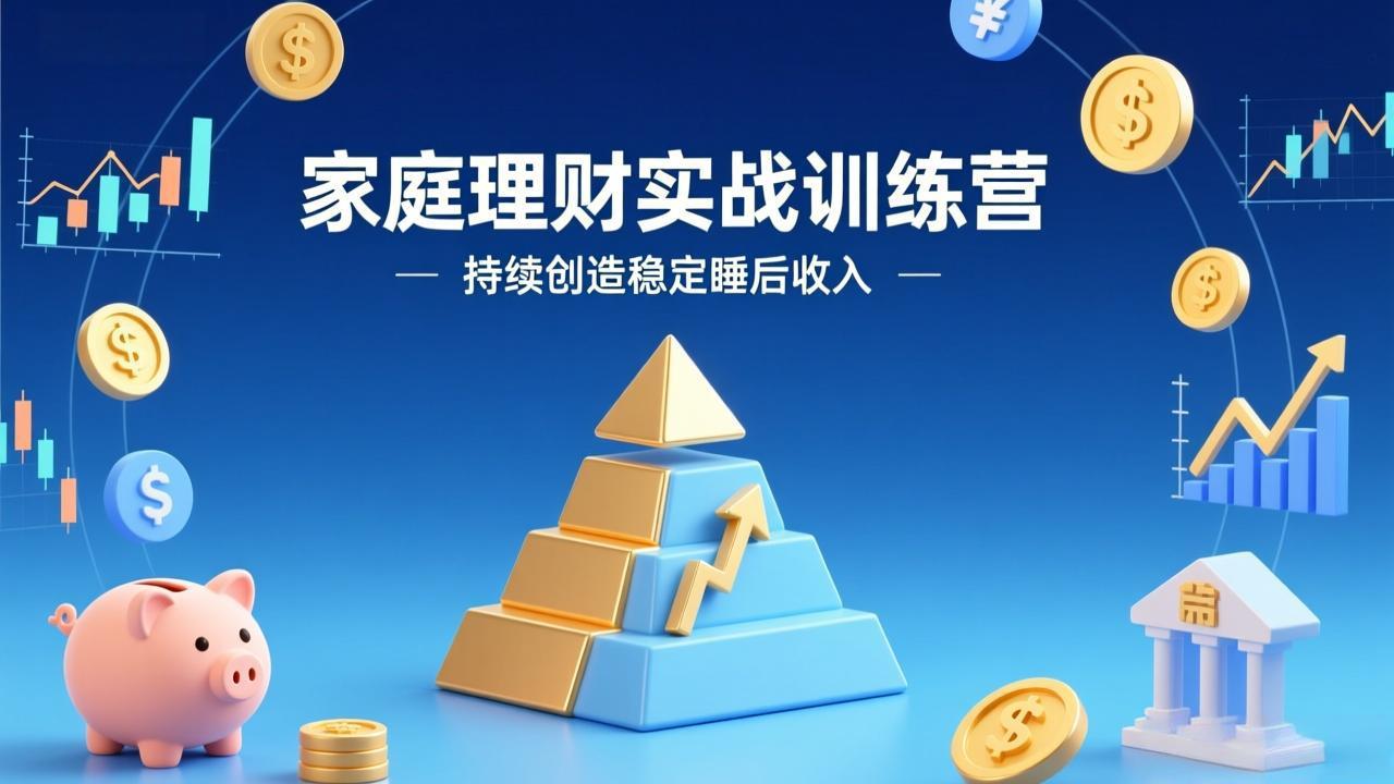 家庭理财实战训练营：从0到1建体系，三阶进阶层层递进，助你持续创造稳定睡后收入-初遇