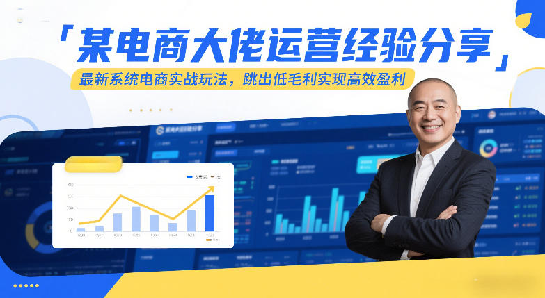 某电商大佬运营经验分享,最新系统电商实战玩法,跳出低毛利实现高效盈利(更新)-初遇