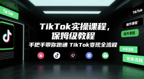 TikTok实操课程,保姆级教程,手把手带你跑通TikTok变现全流程-初遇