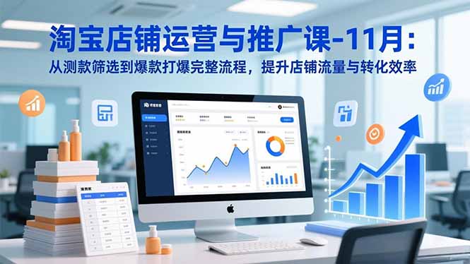 淘宝店铺运营与推广课-11月:从测款筛选到爆款打爆完整流程,提升店铺流量与转化效率-初遇