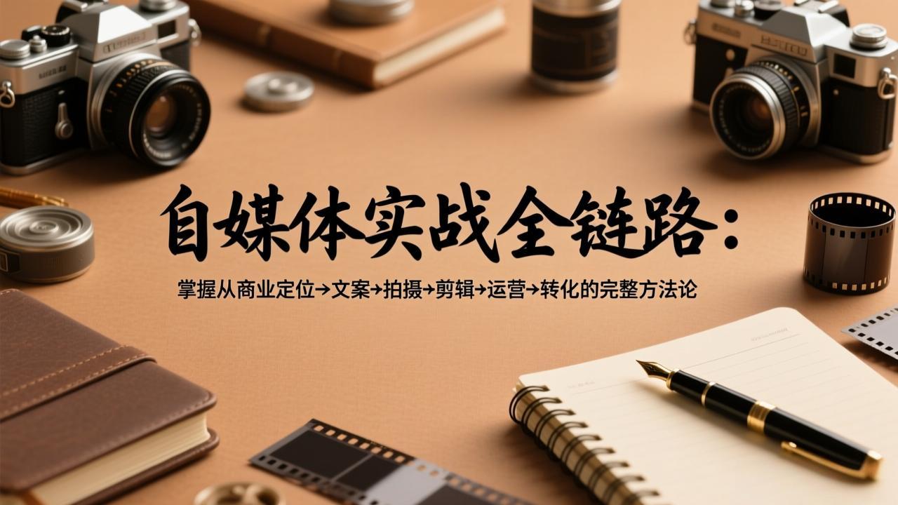 自媒体实战全链路：掌握从商业定位→文案→拍摄→剪辑→运营→转化的完整方法论-初遇