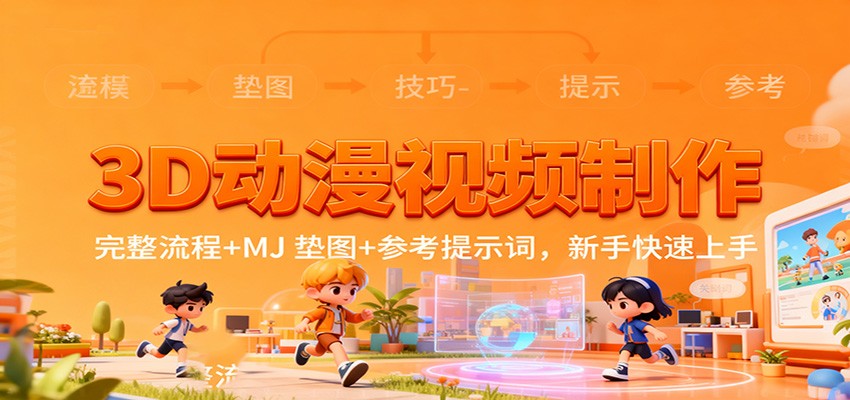 3D动漫视频制作，完整流程+MJ 垫图+参考提示词，新手快速上手-初遇