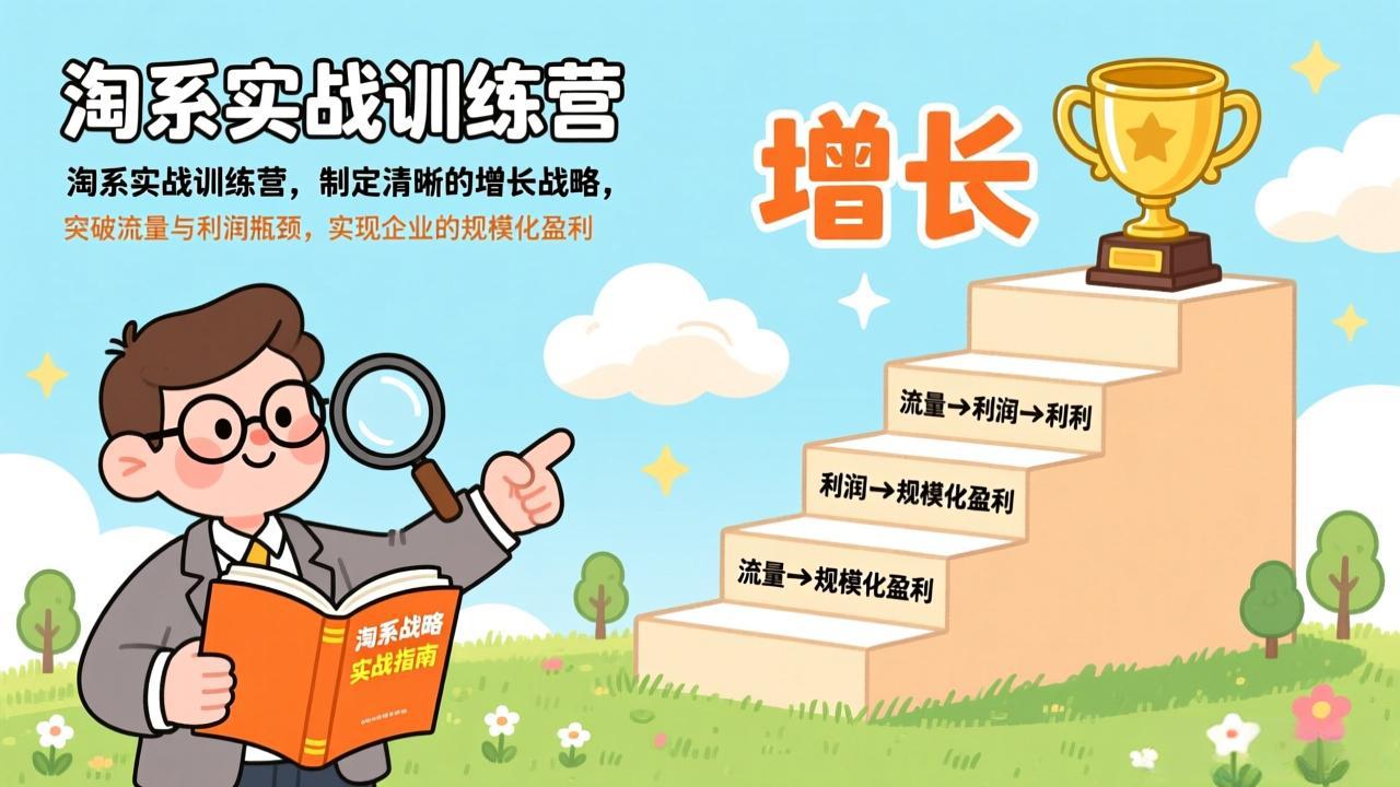 淘系实战训练营,制定清晰的增长战略,突破流量与利润瓶颈,实现企业的规模化盈利-初遇