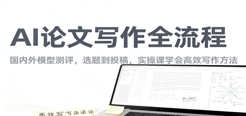 AI论文写作全流程，国内外模型测评，选题到投稿，实操课学高效写作方法-初遇