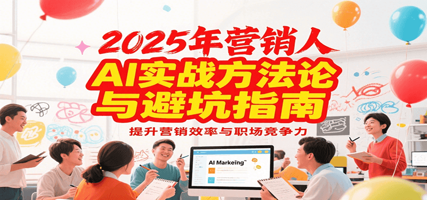 2025年营销实战方法论与避坑指南,利用AI提升营销效率与职场竞争力-初遇