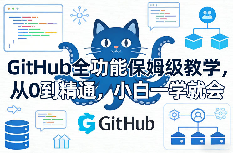 GitHub全功能保姆级教学，从0到精通，小白一学就会-初遇