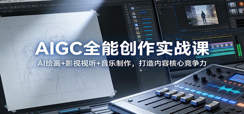AIGC全能创作实战课：AI绘画+影视视听+音乐制作，打造内容核心竞争力-初遇