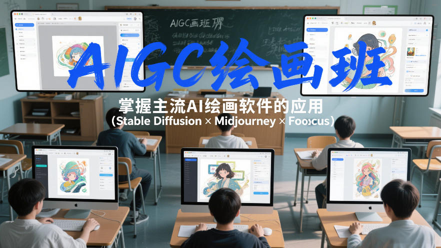 AIGC绘画班,掌握主流Ai绘画软件的应用(Stable Diffusion x Midjourney x Fooocus)-初遇