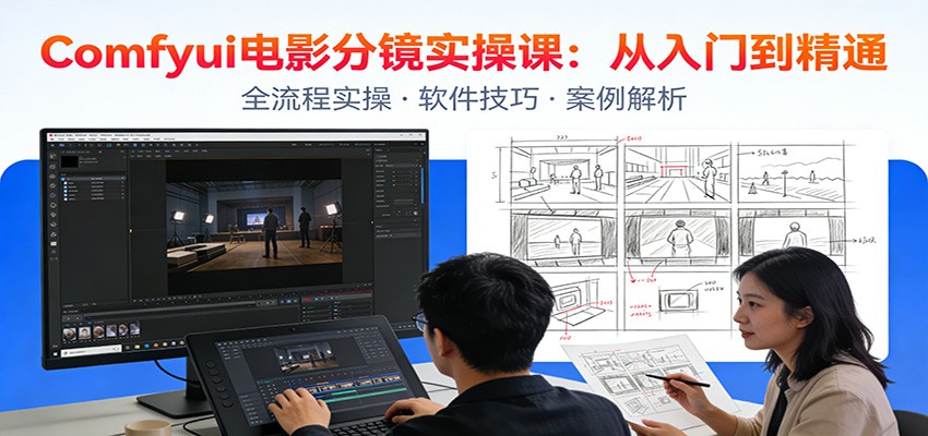 ComfyUI电影分镜实操课：分镜一致性，全流程AI视频制作，零基础也能做专业分镜-初遇