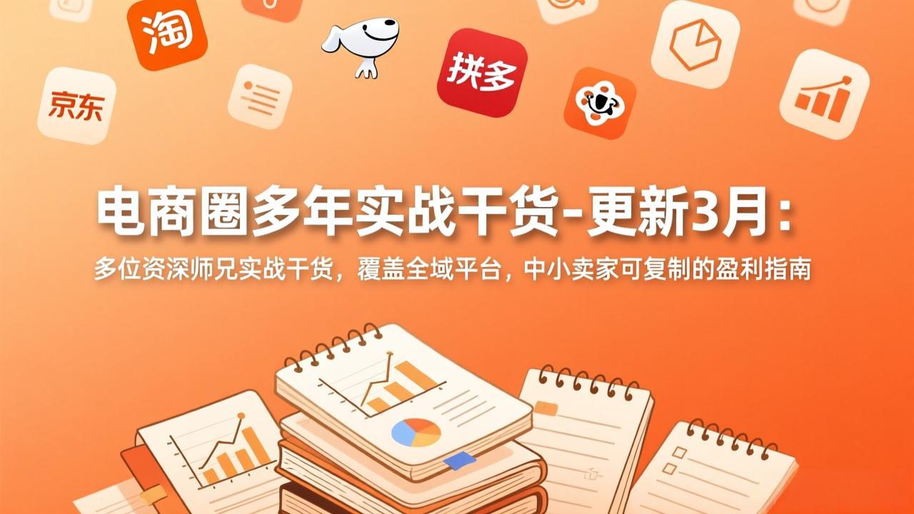 电商圈多年实战干货-更新3月：多位资深师兄实战干货，覆盖全域平台，中小卖家可复制的盈利指南-初遇