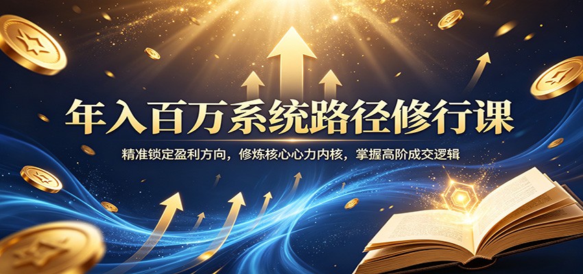 年入百万系统路径修行课：精准锁定盈利方向，修炼核心心力内核，掌握高阶成交逻辑-初遇
