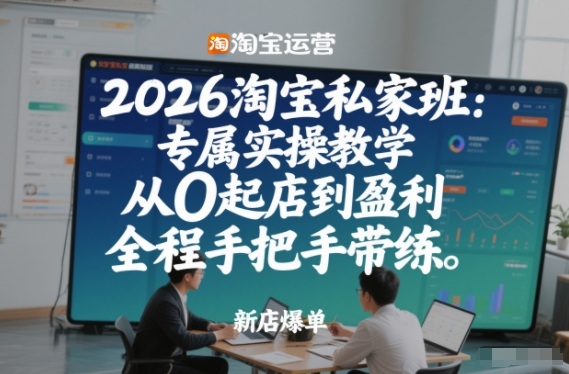 2026淘宝私家班：专属实操教学，从0起店到盈利，全程手把手带练(更新26年2月)-初遇
