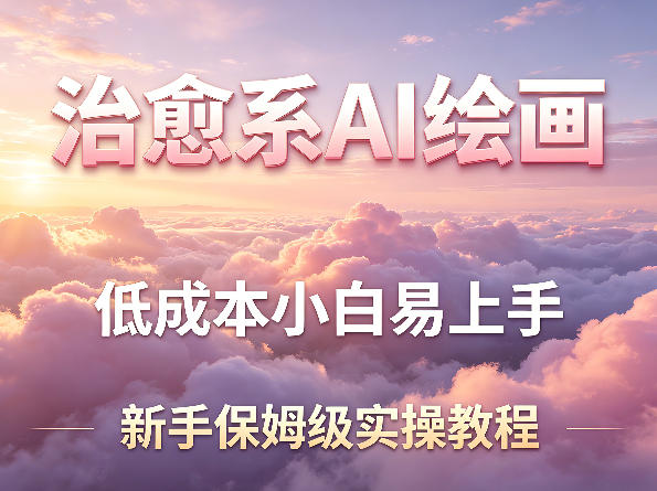 治愈系AI绘画提示词项目，低成本小白易上手，每天10分钟，新手保姆级实操教程-初遇