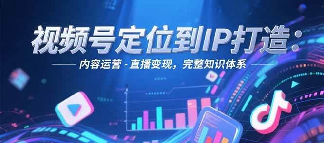 视频号定位到IP打造:账号搭建-内容运营-直播变现,完整知识体系-初遇