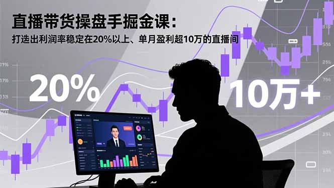 直播带货操盘手掘金课:打造出利润率稳定在20%以上、单月盈利超10万的直播间-初遇