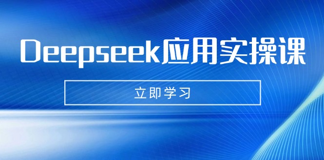 Deepseek应用实操课：AI制作数字妈妈、写真、短视频，辅导作业，PPT制作等-初遇