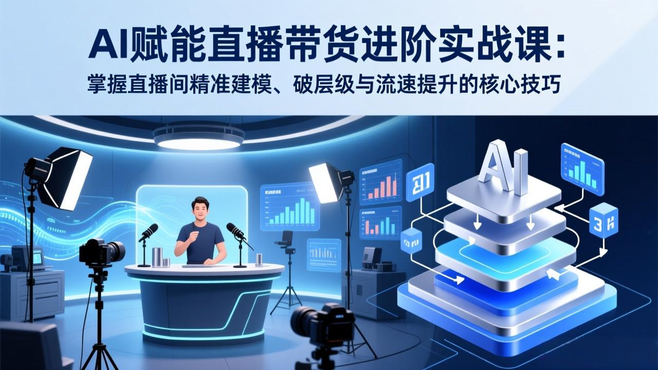 AI赋能直播带货进阶实战课:掌握直播间精准建模、破层级与流速提升的核心技巧-初遇