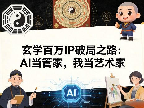 玄学百万IP破局之路：AI当管家，我当艺术家-初遇
