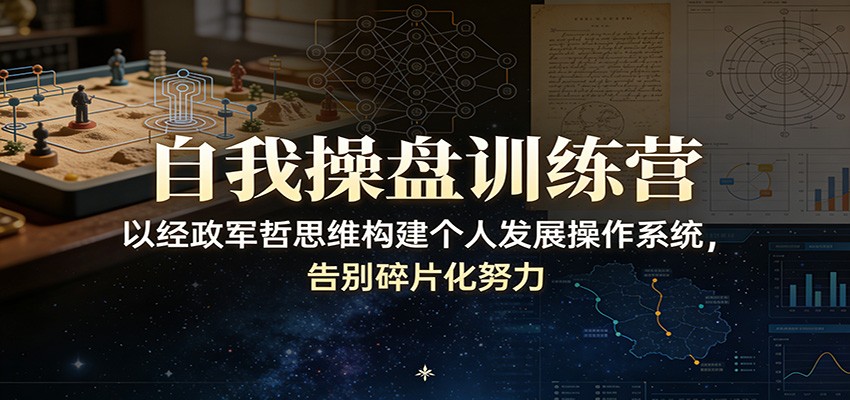 自我操盘训练营：以经政军哲思维构建个人发展操作系统，告别碎片化努力-初遇