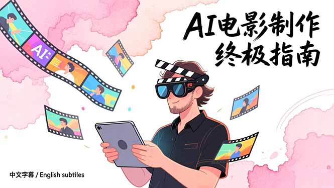 AI电影制作终极指南：从创意到成片，系统掌握智能影视全流程实战课(中英字幕-初遇