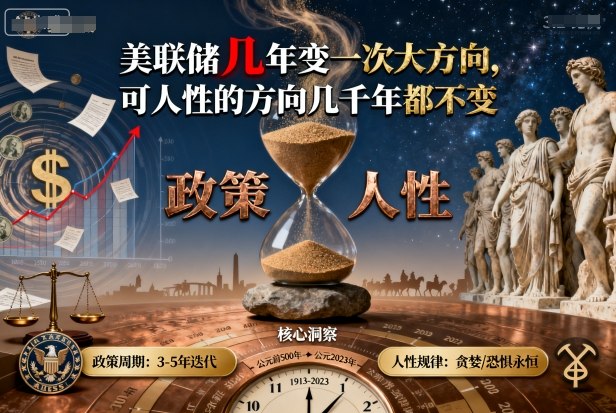 付费文章:美联储几年变一次大方向,可人性的方向几千年都不变-初遇