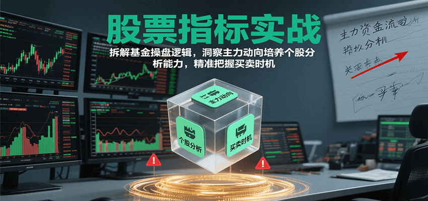 股票指标实战，基金操盘逻辑拆解，洞察主力动向培养个股分析能力把握买卖时机(更新)-初遇