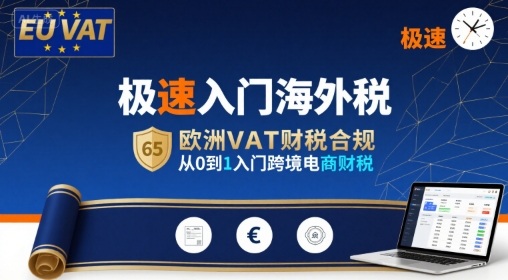 极速入门海外税,欧洲VAT财税合规,从0到1入门跨境电商财税-初遇