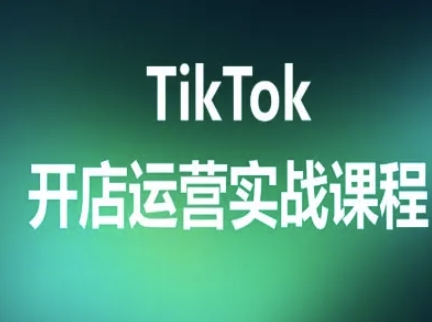 TikTok开店运营实战课程,TK跨境电商实操全流程-初遇