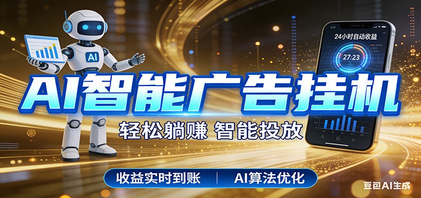 智能广告挂机新时代，利用碎片化时间实现稳定被动收益，AI帮你持续盈利-初遇