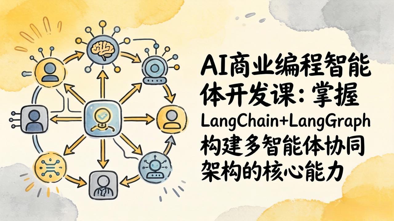 AI商业编程智能体开发课：掌握LangChain+LangGraph构建多智能体协同架构的核心能力-初遇