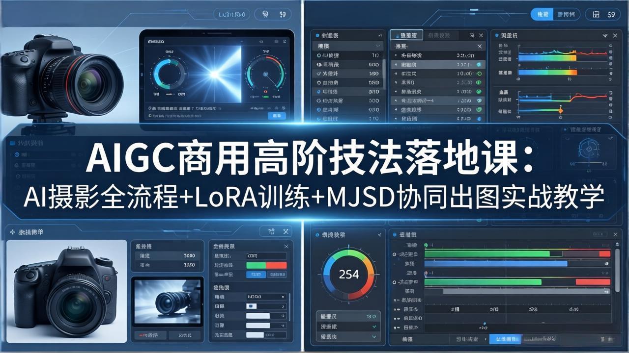AIGC商用高阶技法落地课：AI摄影全流程+LoRA训练+MJSD协同出图实战教学-初遇